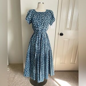 Mirth Vienna indigo maxi dress Blue Floral